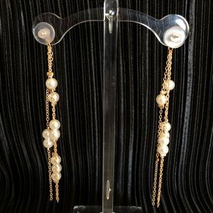 Vintage Jewelry - Pearl drop earring in gold Vintage Jewelry - Pearl drop earring in gold